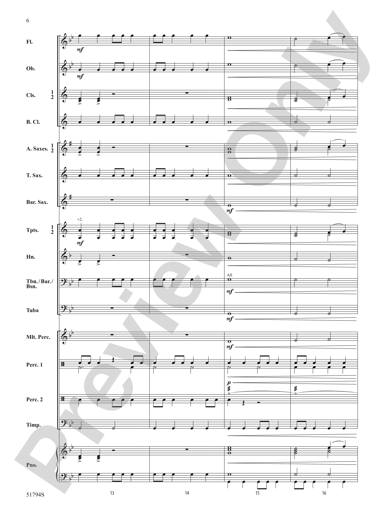 Gotham Nights: Concert Band Conductor Score & Parts