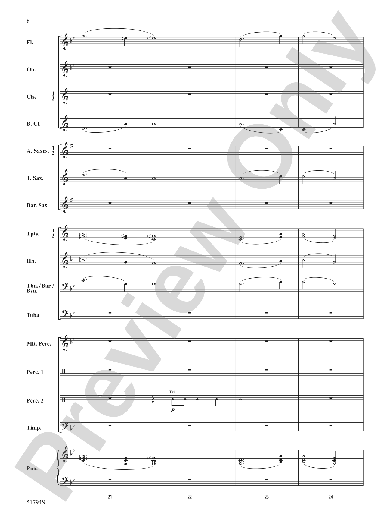 Gotham Nights: Concert Band Conductor Score & Parts