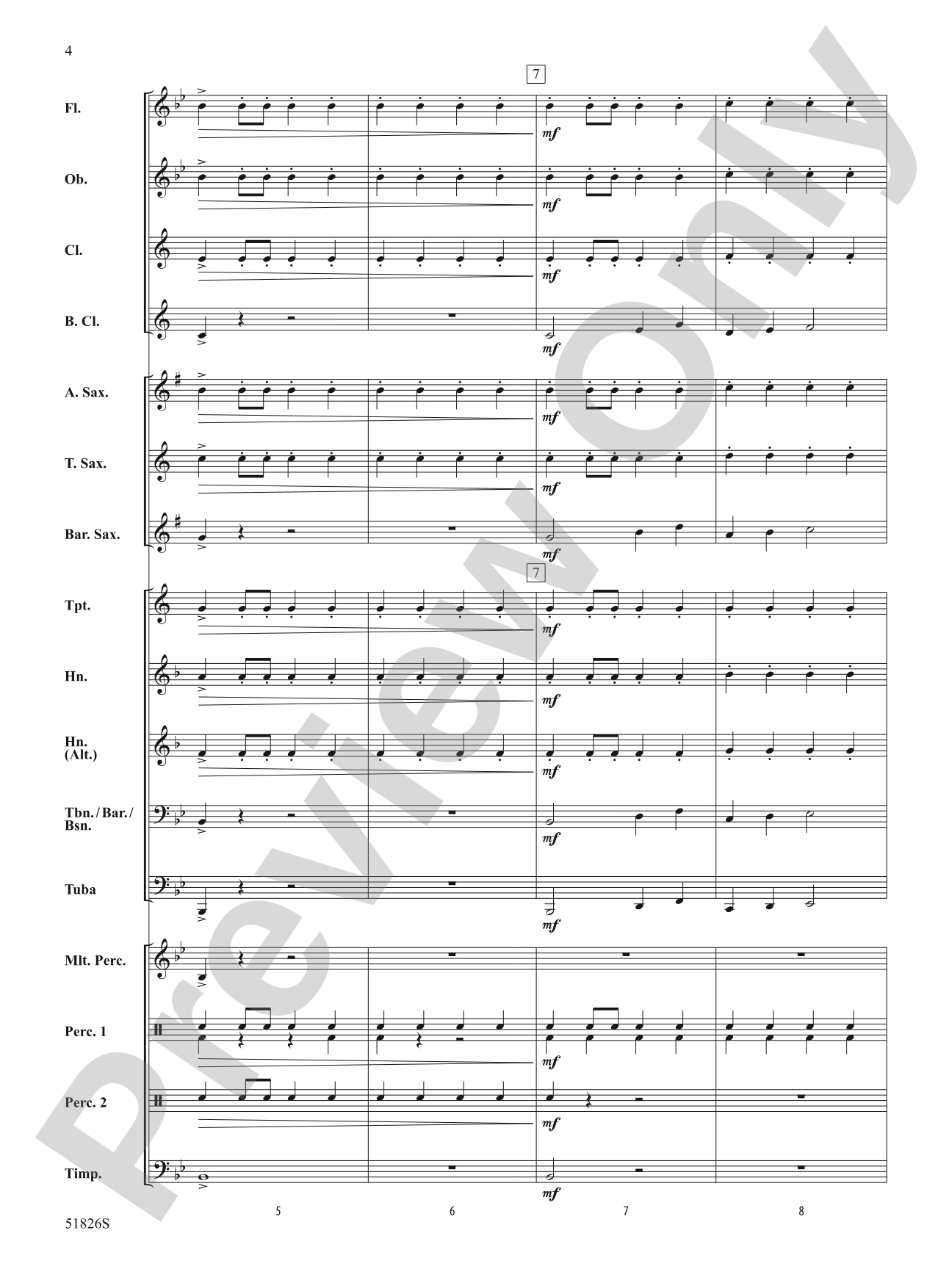 Honor the Brave: Concert Band Conductor Score & Parts