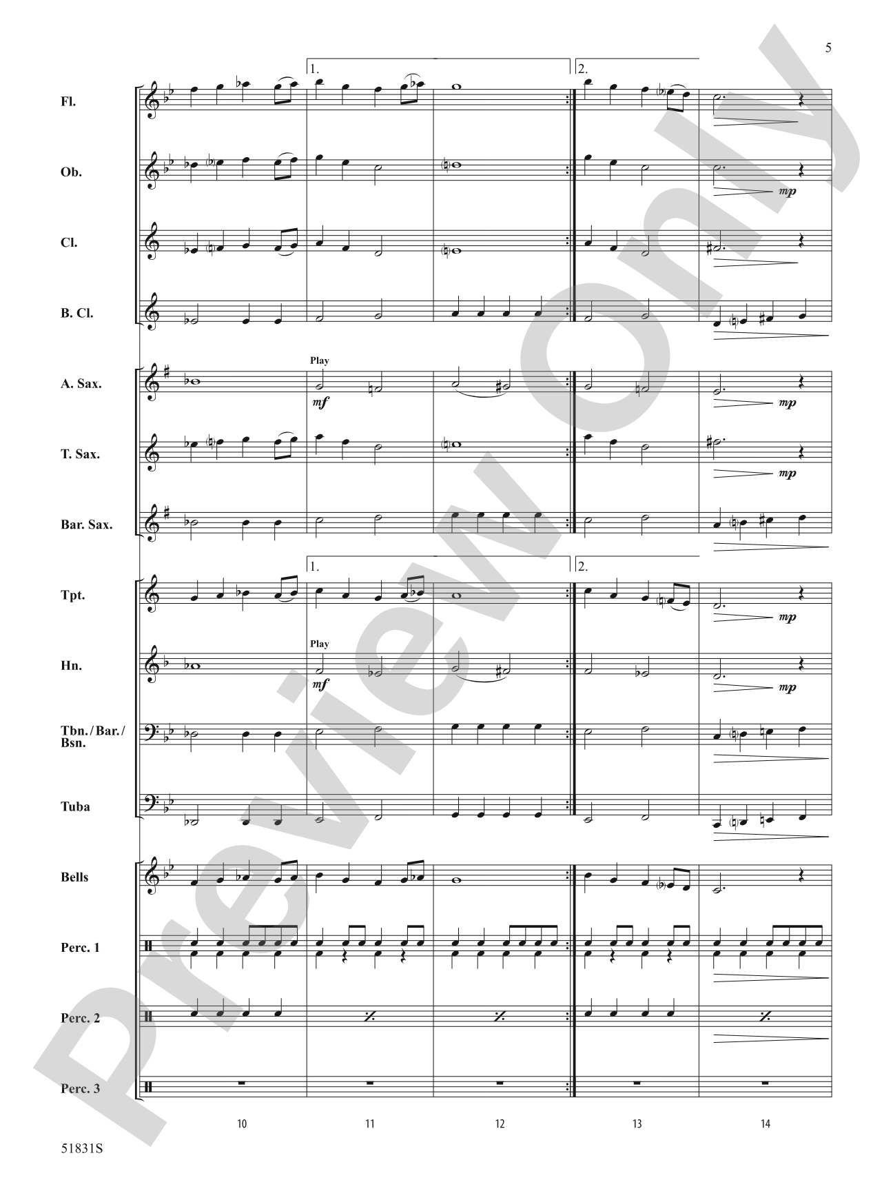 La Serpiente: Concert Band Conductor Score & Parts
