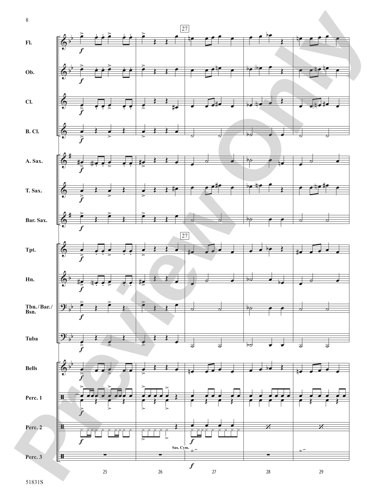 La Serpiente: Concert Band Conductor Score & Parts