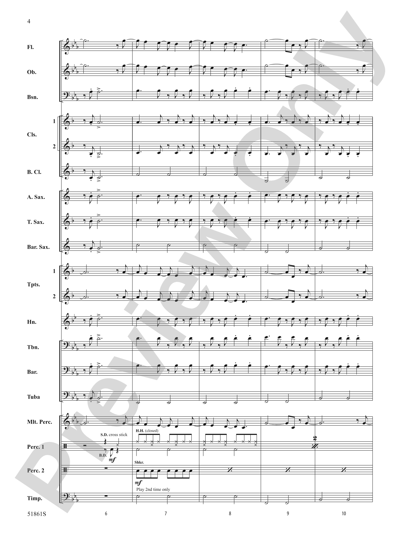From the Start: Concert Band Conductor Score & Parts