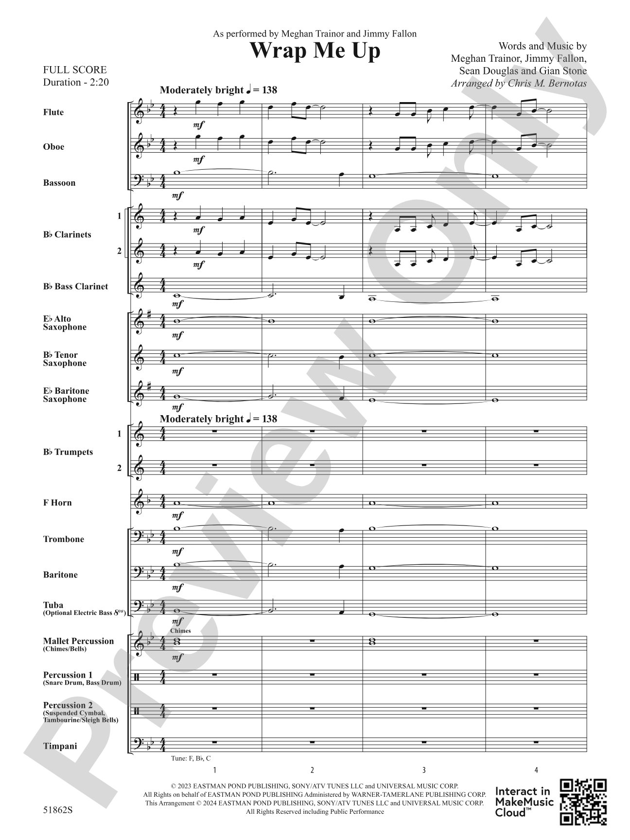 Wrap Me Up: Concert Band Conductor Score & Parts