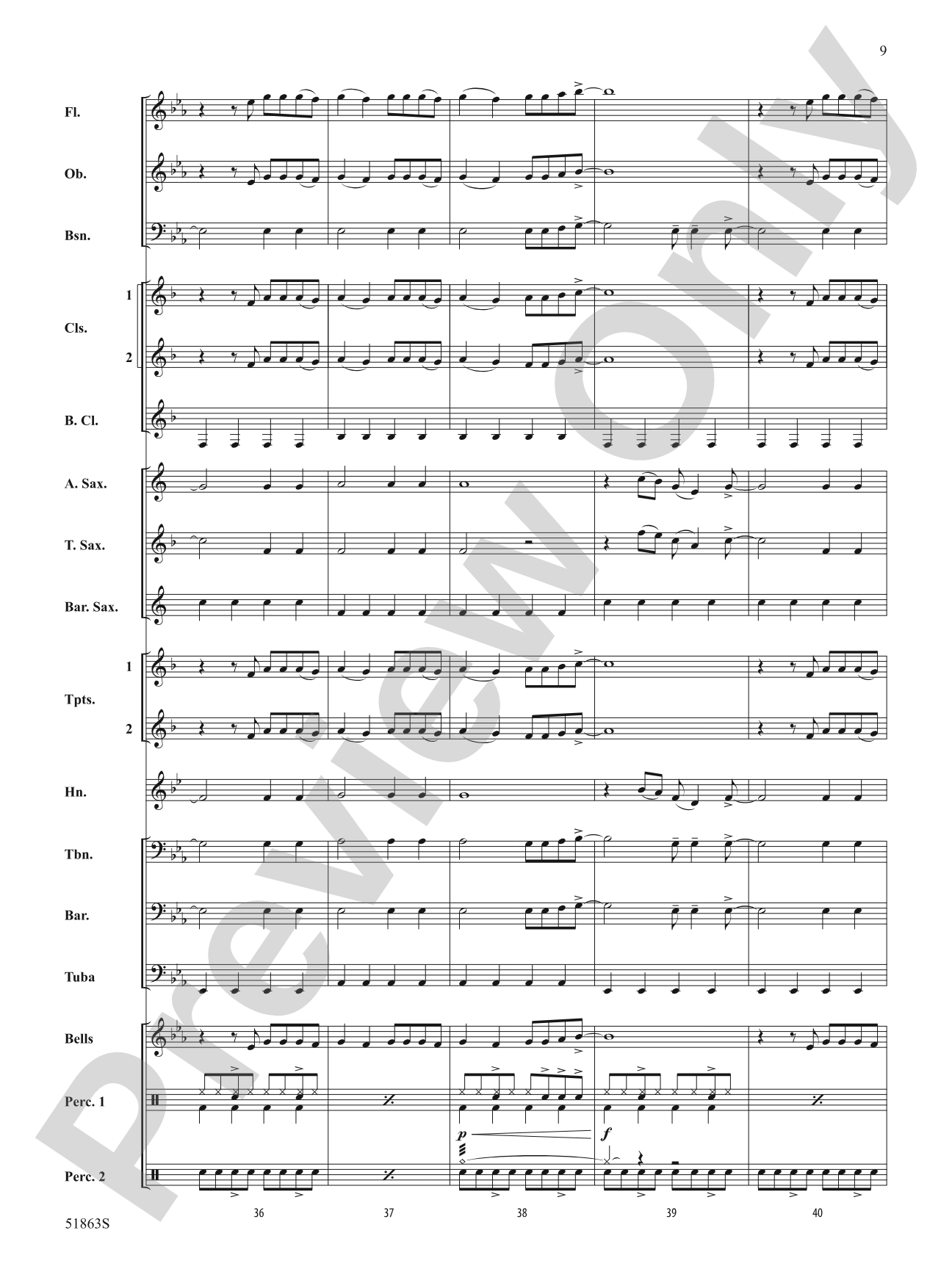 We Can't Be Friends: Concert Band Conductor Score & Parts