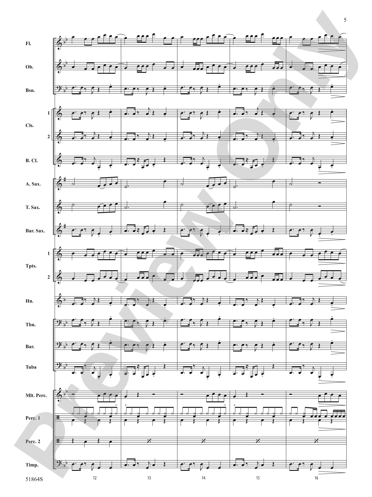 Espresso: Concert Band Conductor Score & Parts