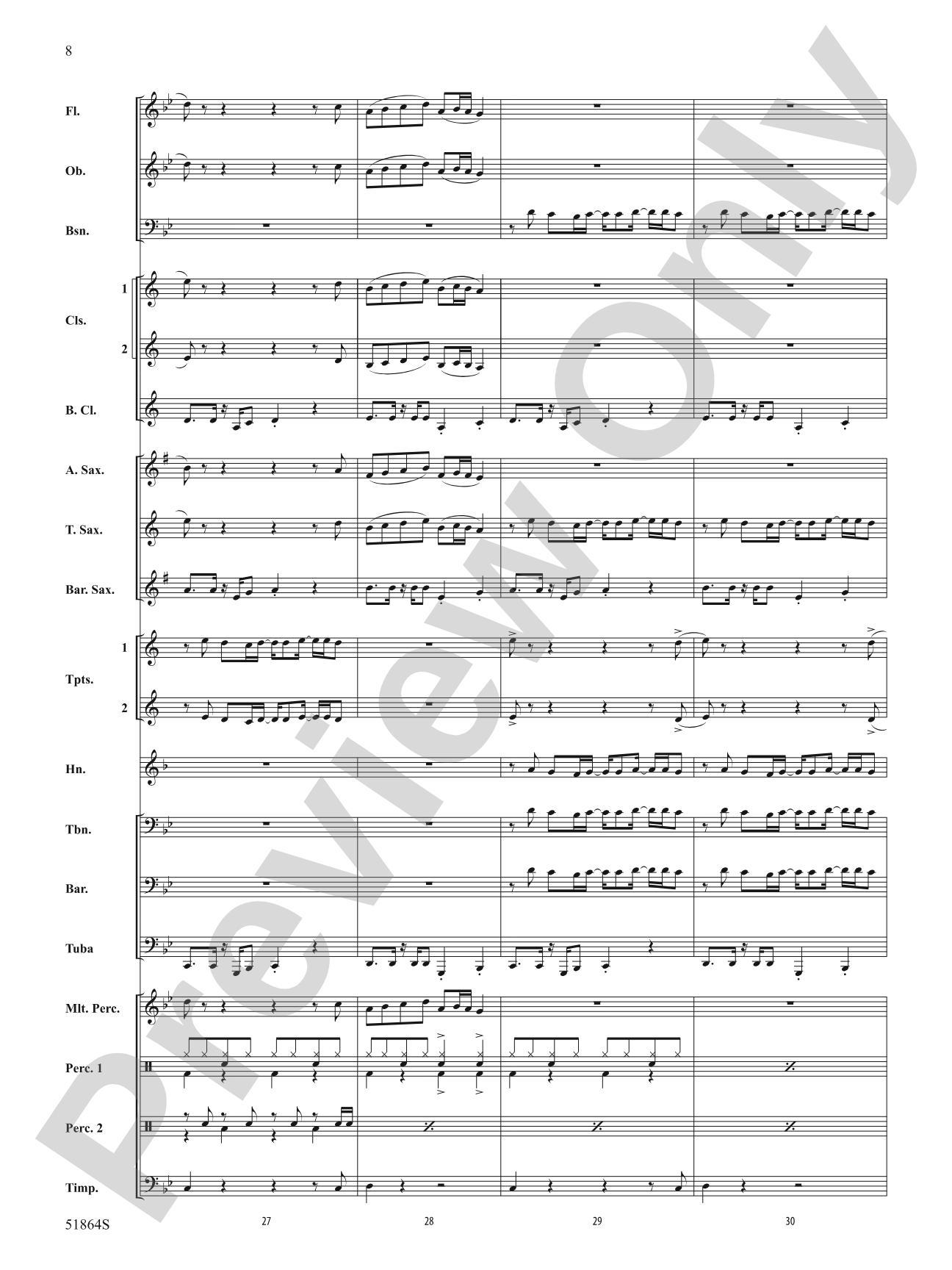 Espresso: Concert Band Conductor Score & Parts