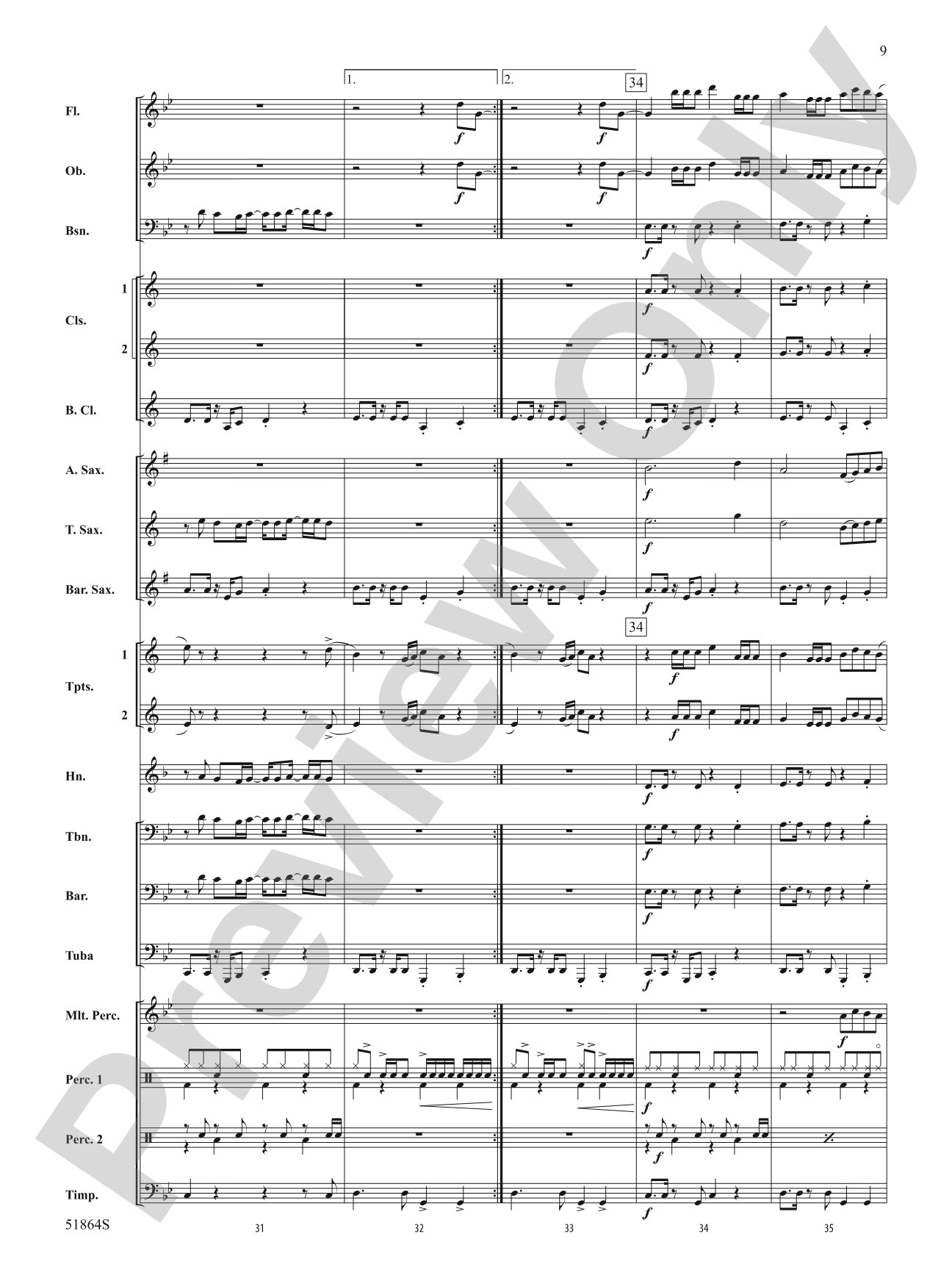 Espresso: Concert Band Conductor Score & Parts