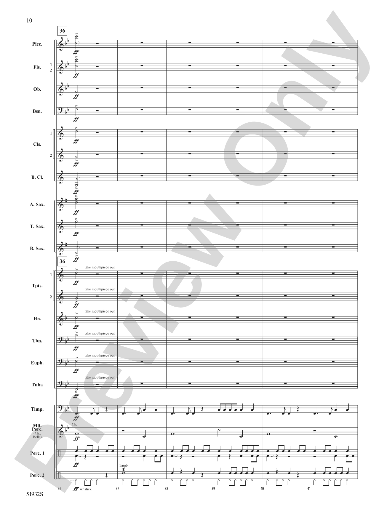 Danza Zanzare: Concert Band Conductor Score & Parts