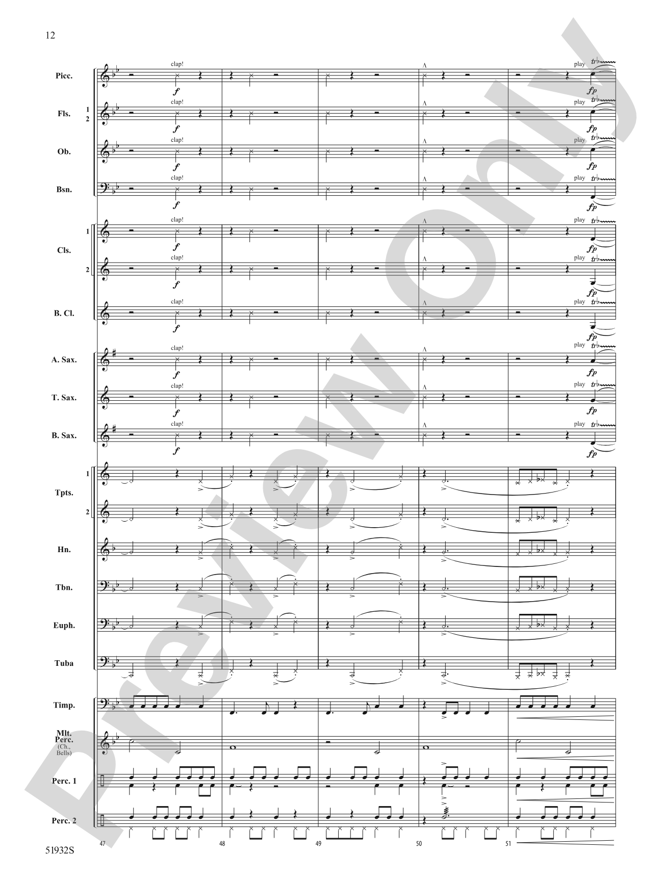 Danza Zanzare: Concert Band Conductor Score & Parts