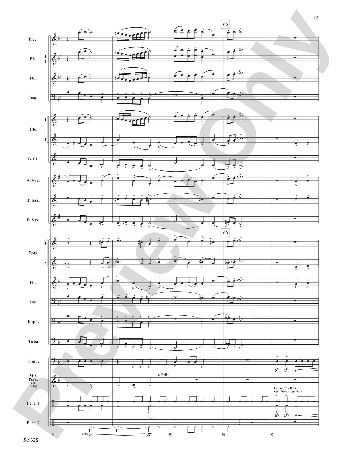 Danza Zanzare: Concert Band Conductor Score & Parts