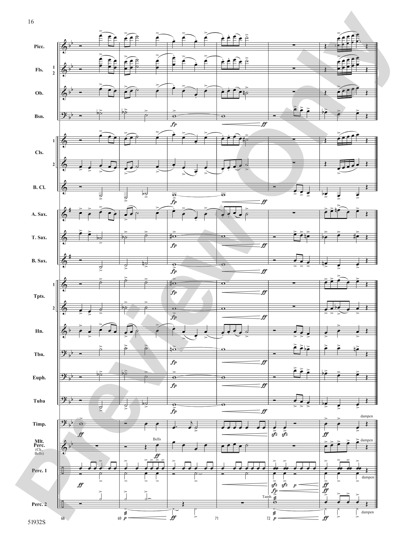 Danza Zanzare: Concert Band Conductor Score & Parts