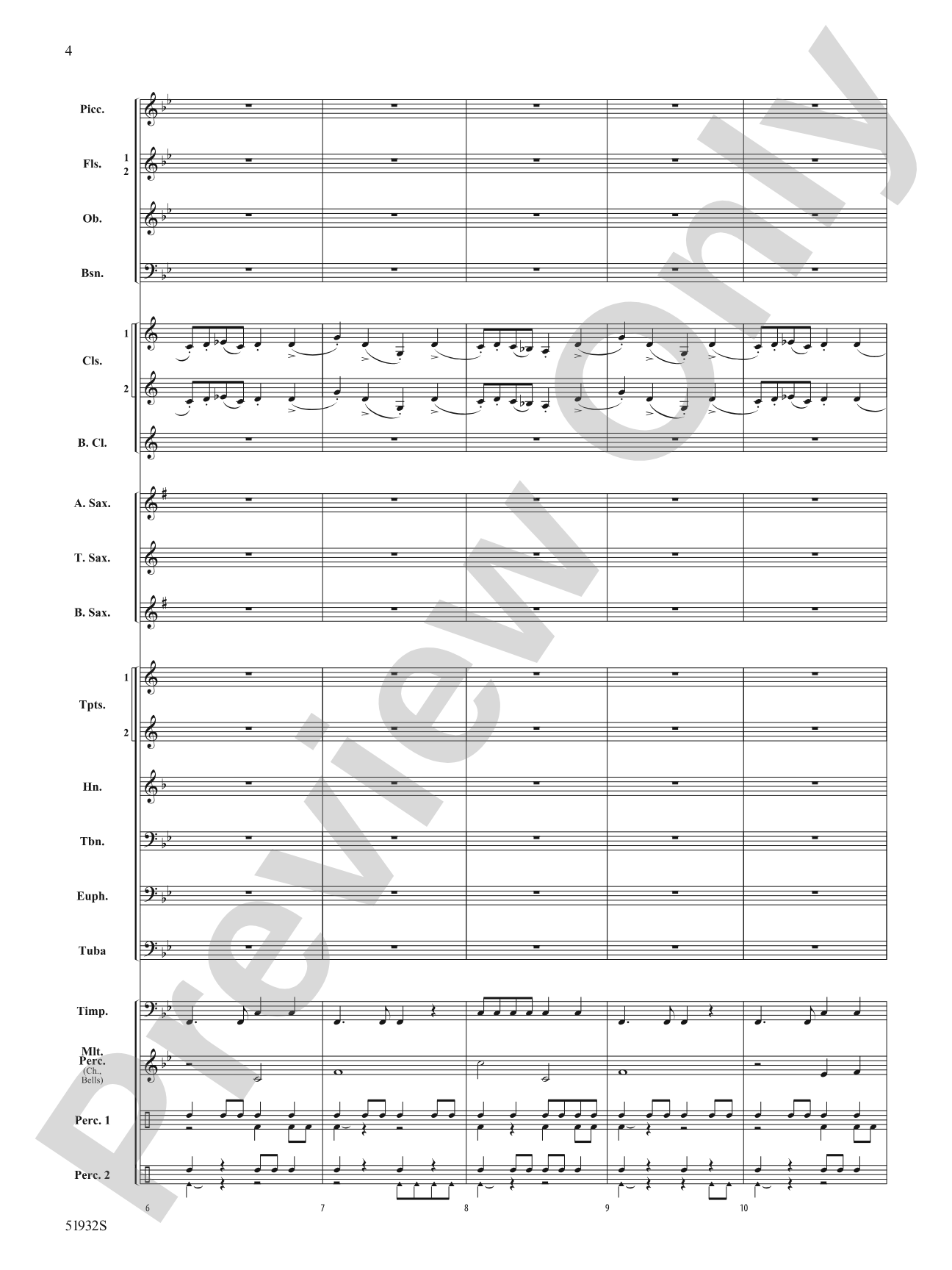 Danza Zanzare: Concert Band Conductor Score & Parts