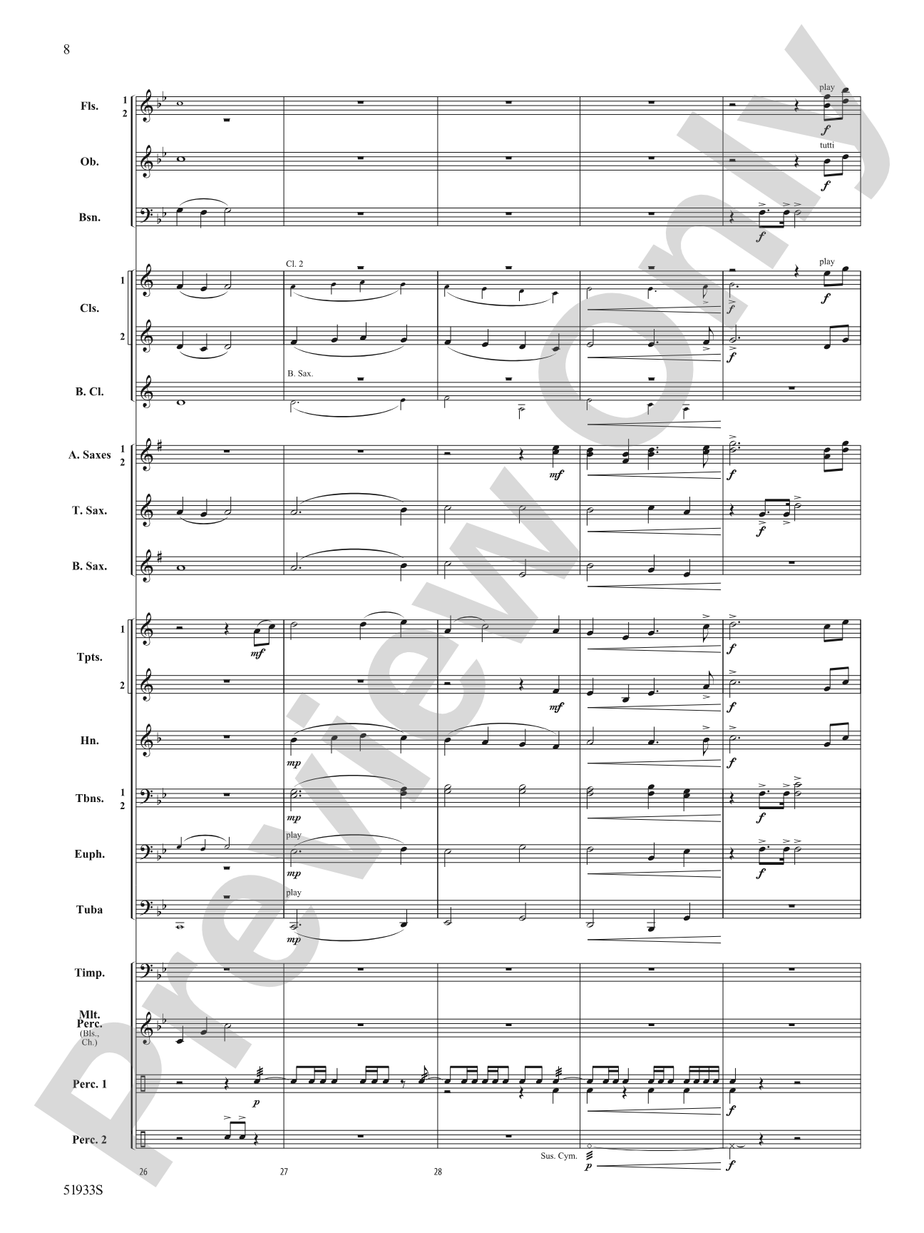 To Sail the Majestic Seas: Concert Band Conductor Score & Parts