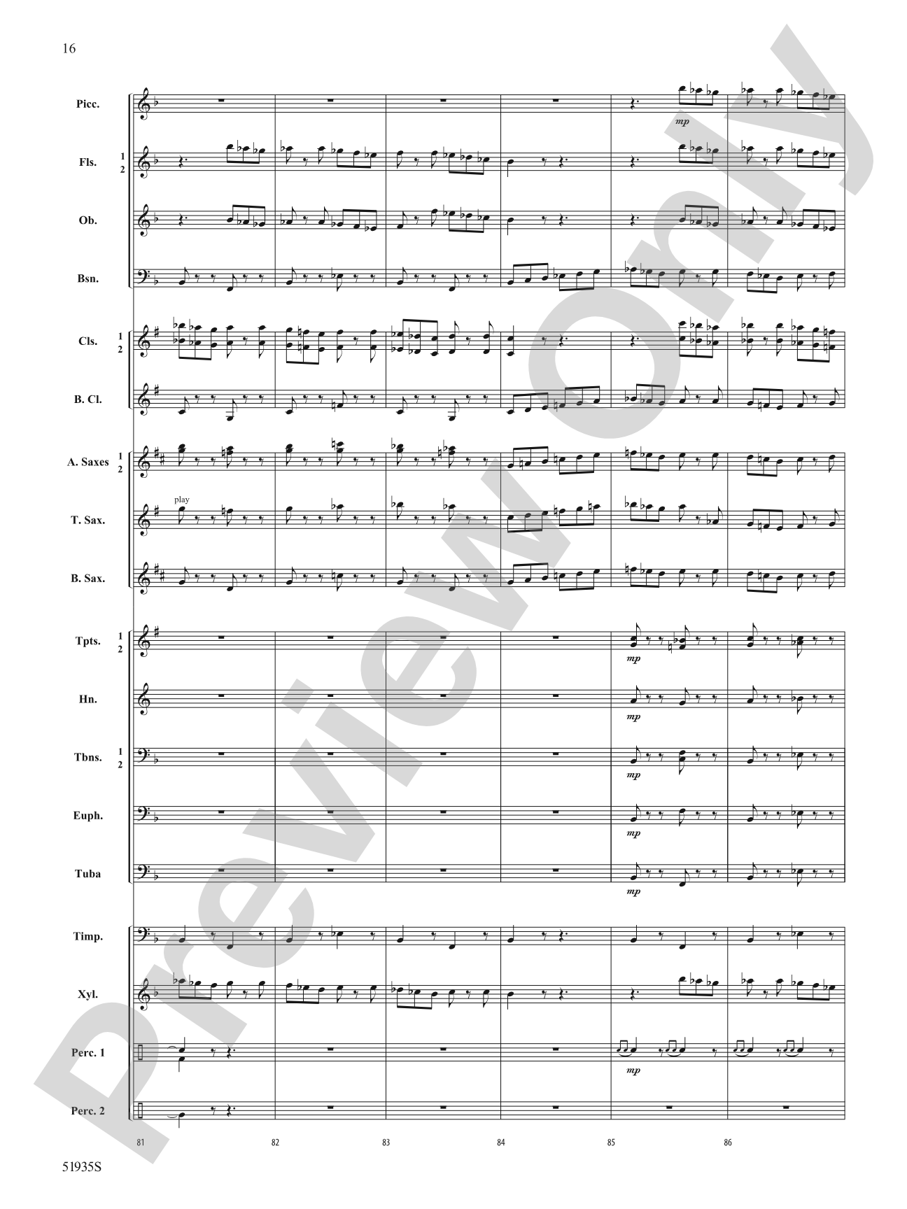 Midnight March: Concert Band Conductor Score & Parts