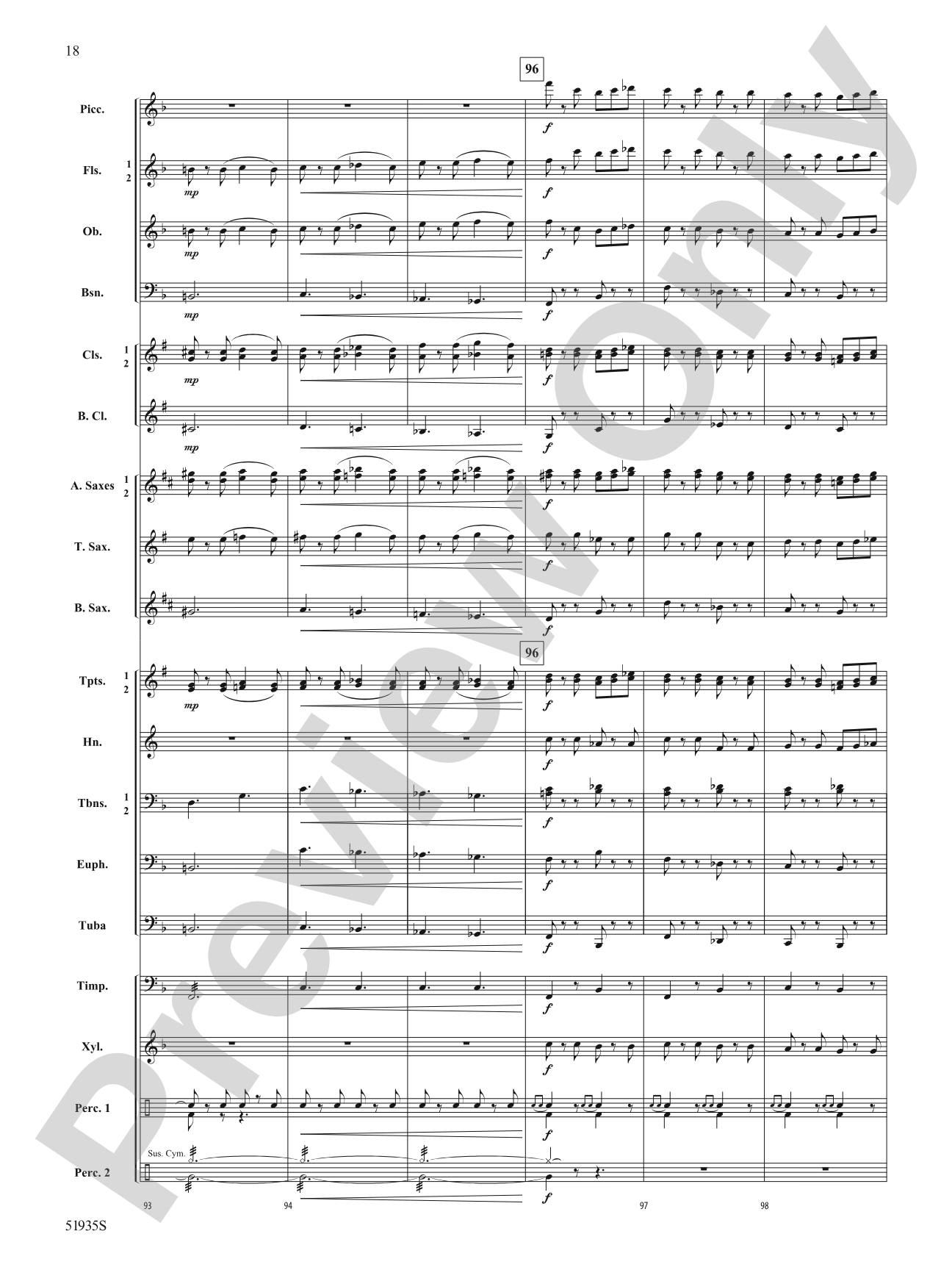 Midnight March: Concert Band Conductor Score & Parts