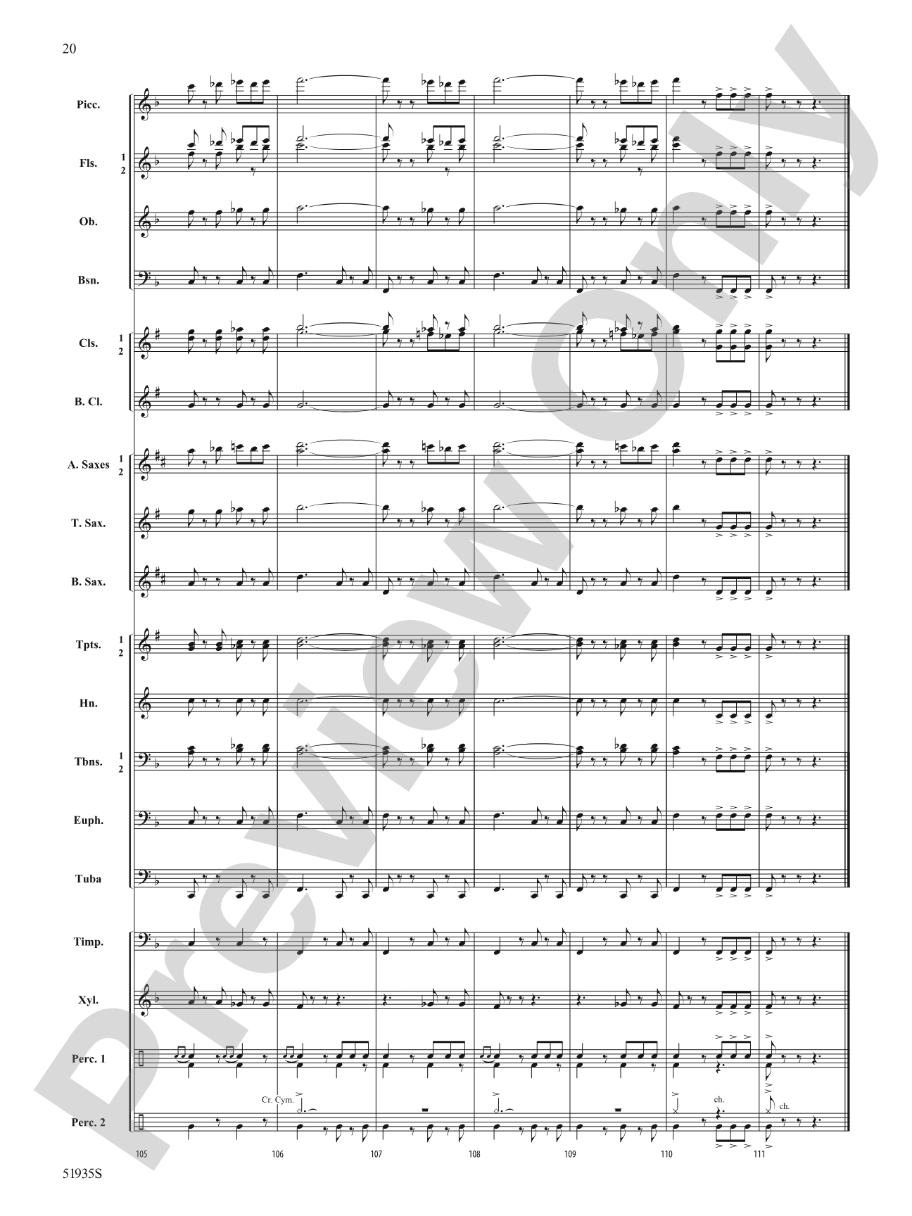 Midnight March: Concert Band Conductor Score & Parts