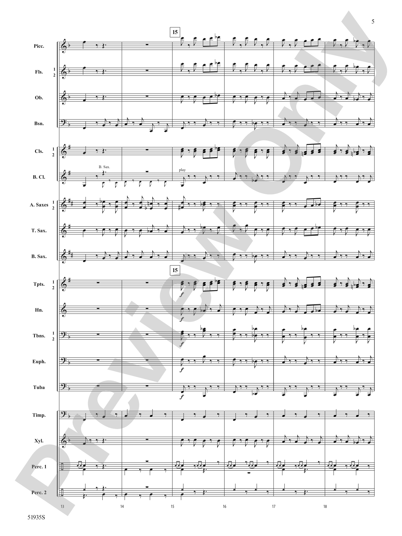 Midnight March: Concert Band Conductor Score & Parts