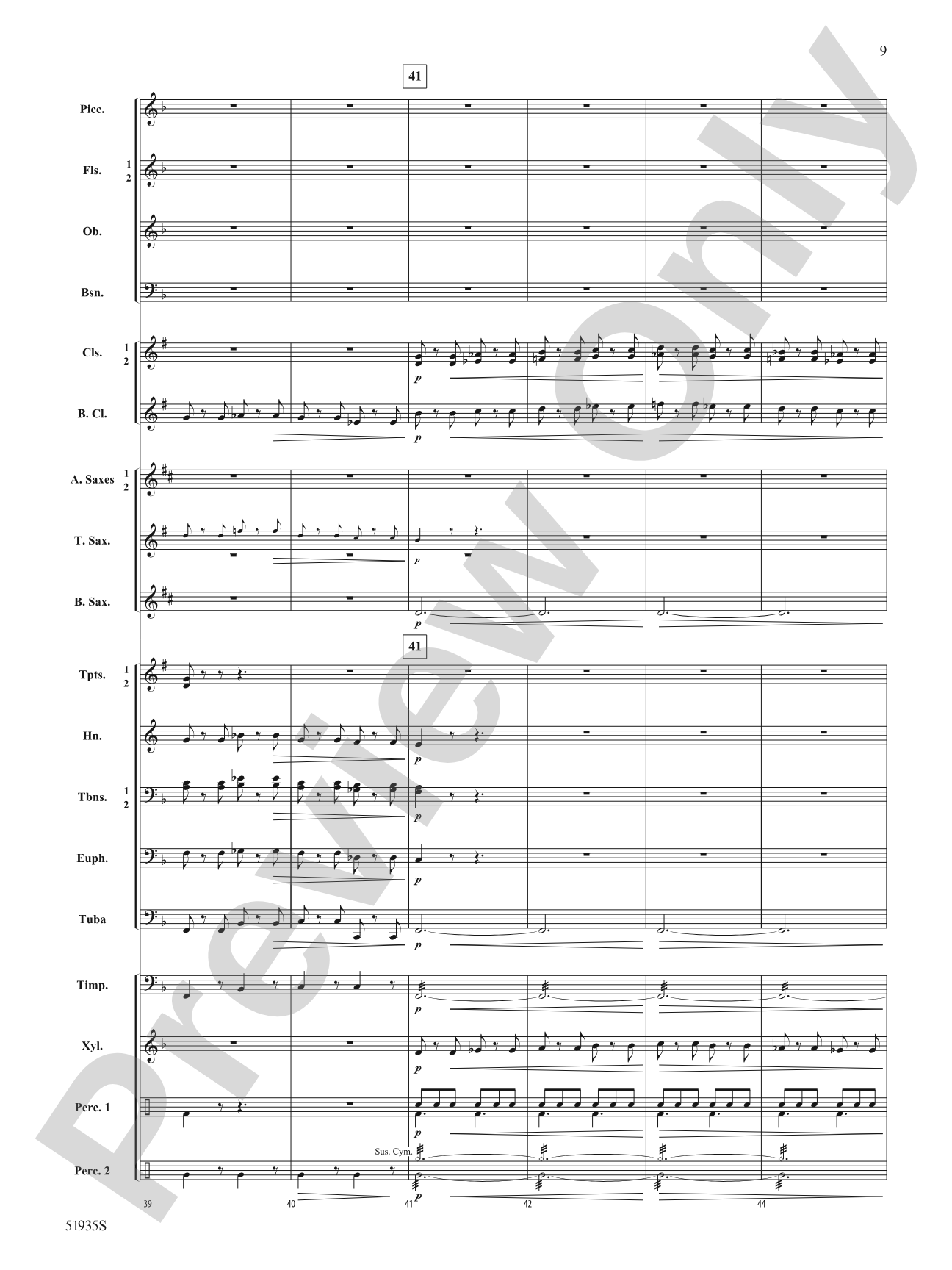 Midnight March: Concert Band Conductor Score & Parts