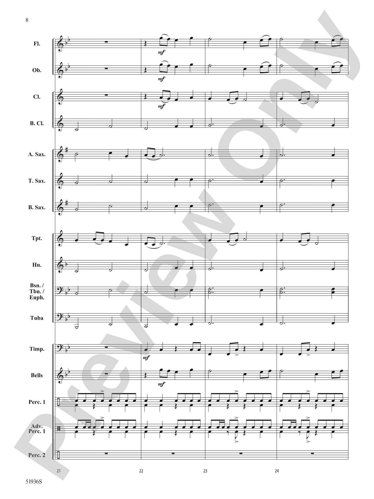 Bushido: Concert Band Conductor Score & Parts