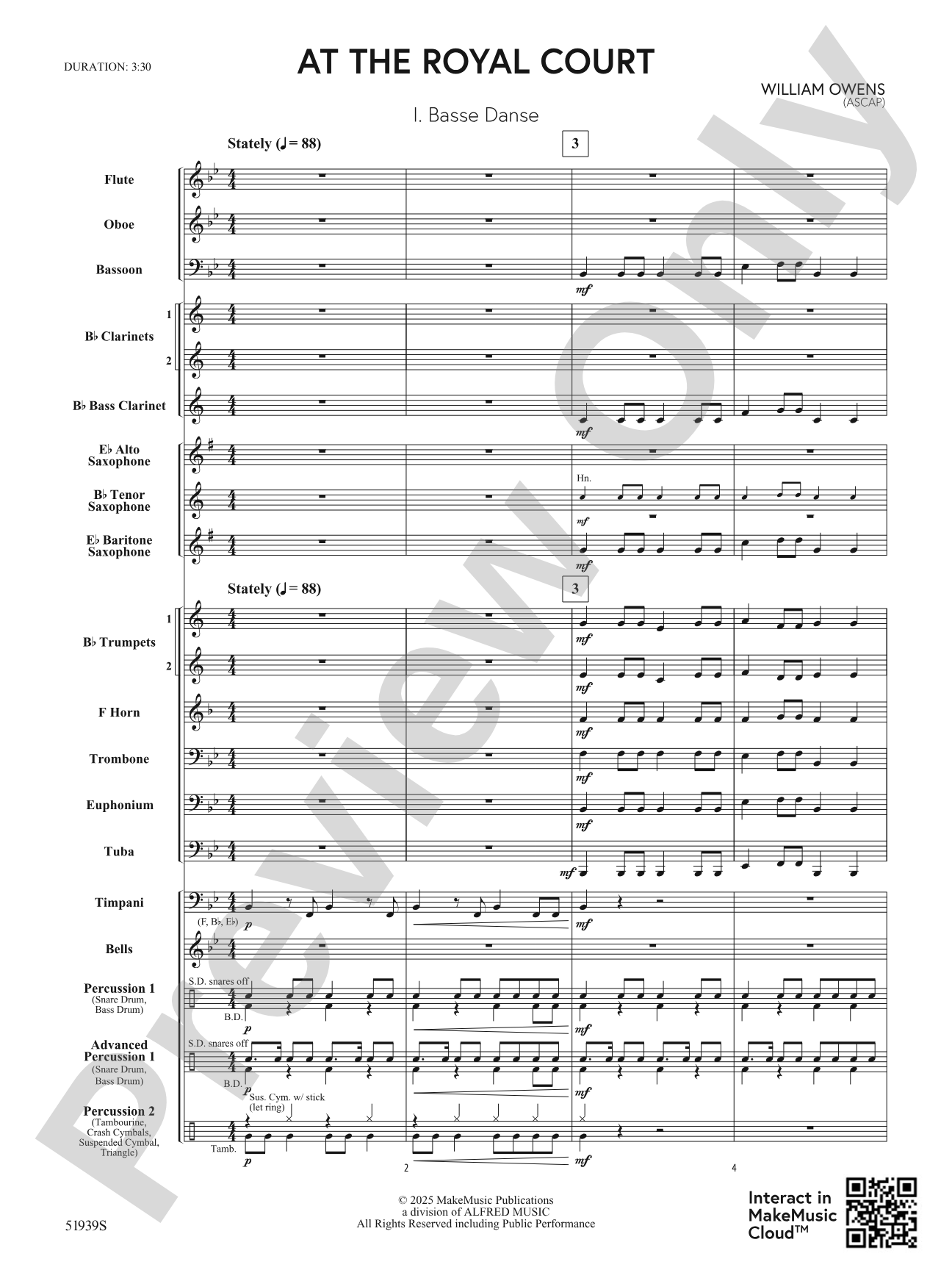 At the Royal Court: Concert Band Conductor Score & Parts