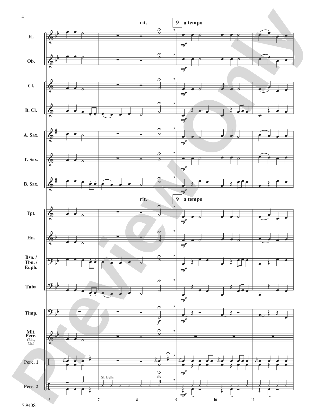 Jingle Cowbells: Concert Band Conductor Score & Parts
