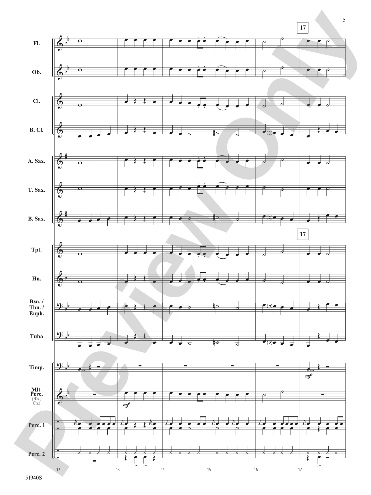 Jingle Cowbells: Concert Band Conductor Score & Parts
