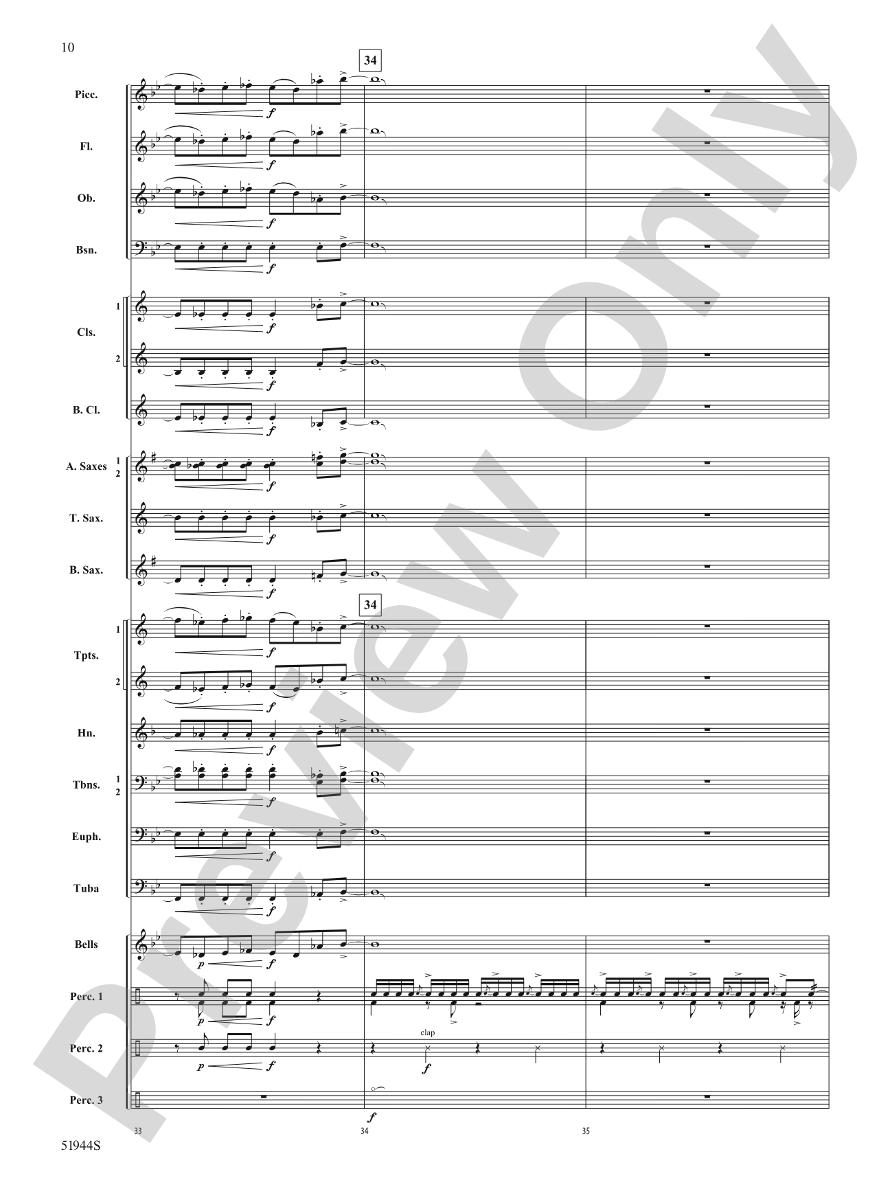 Rizz: Concert Band Conductor Score & Parts