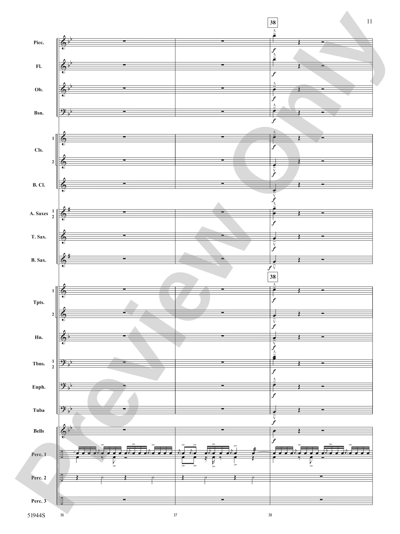 Rizz: Concert Band Conductor Score & Parts