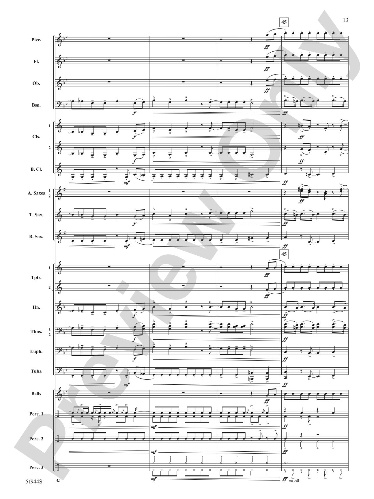 Rizz: Concert Band Conductor Score & Parts