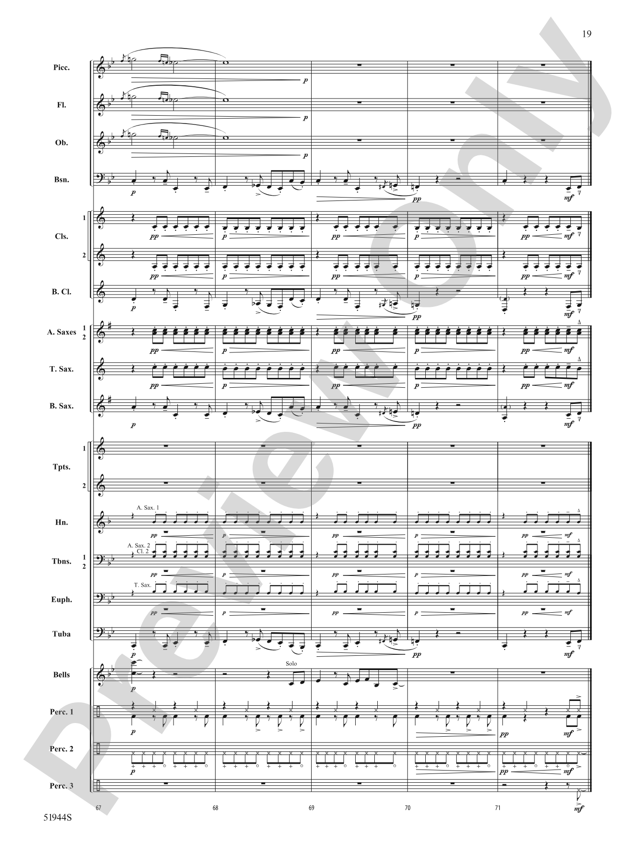 Rizz: Concert Band Conductor Score & Parts