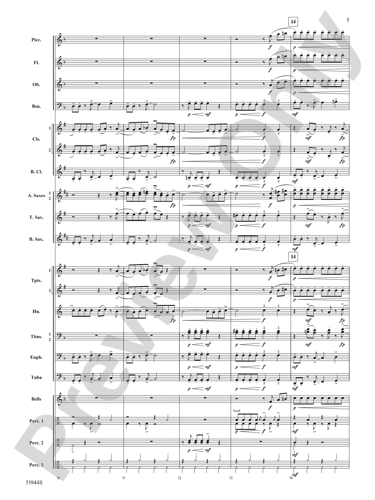 Rizz: Concert Band Conductor Score & Parts