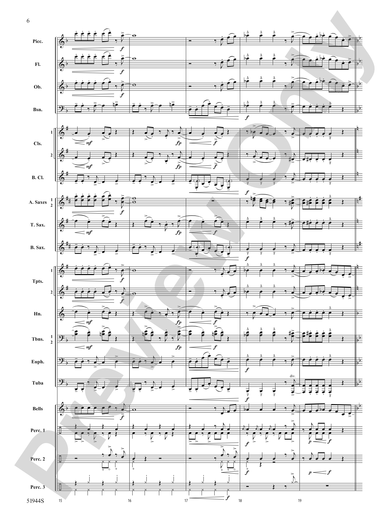 Rizz: Concert Band Conductor Score & Parts