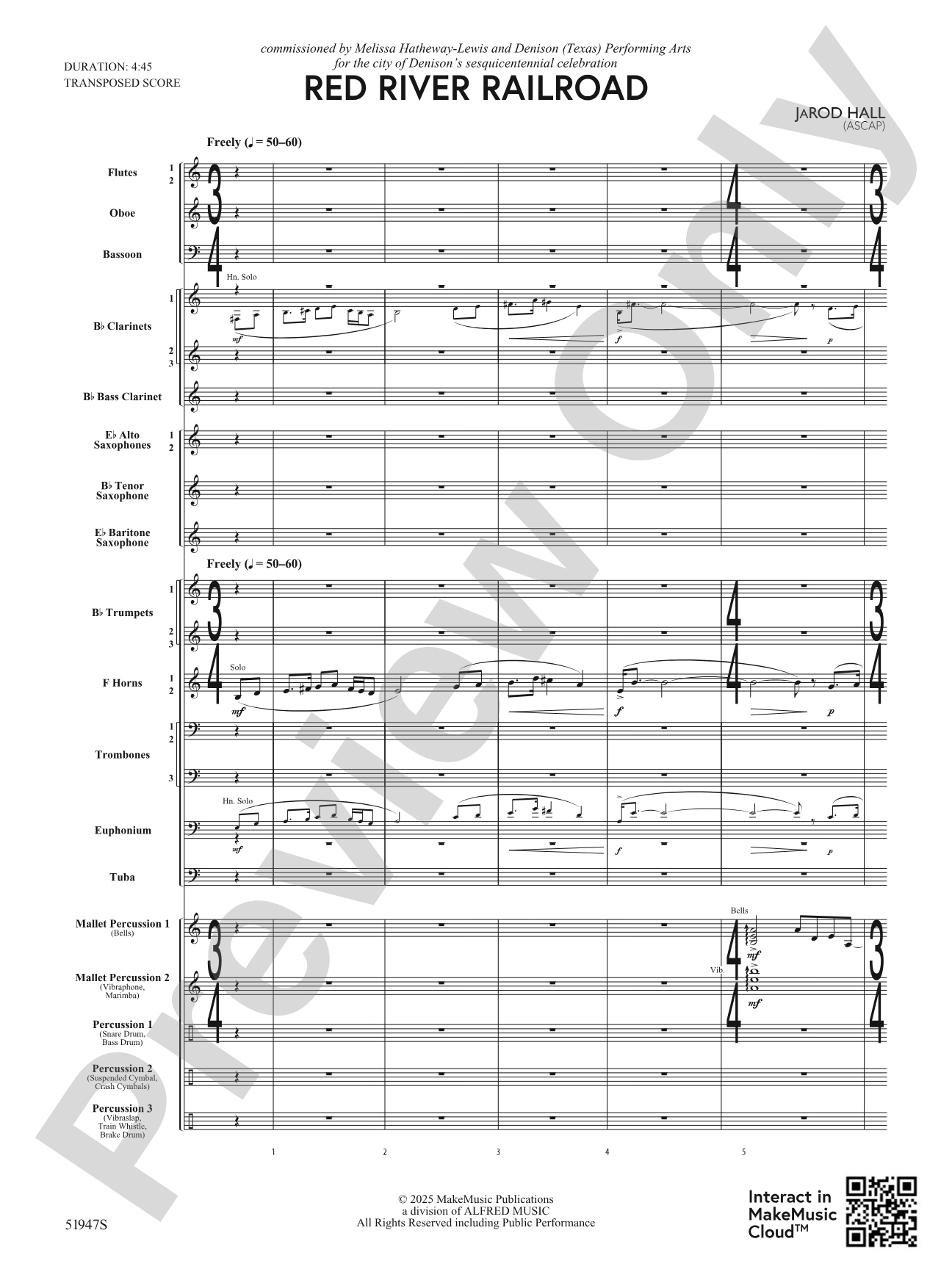 Red River Railroad: Concert Band Conductor Score & Parts