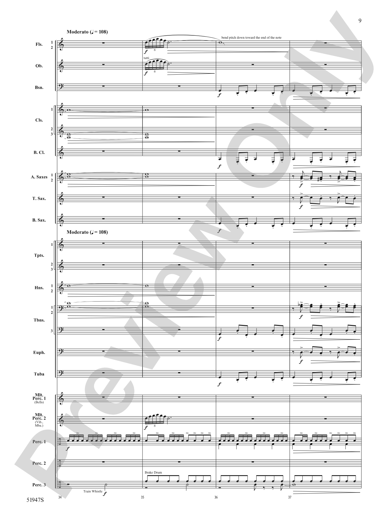 Red River Railroad: Concert Band Conductor Score & Parts