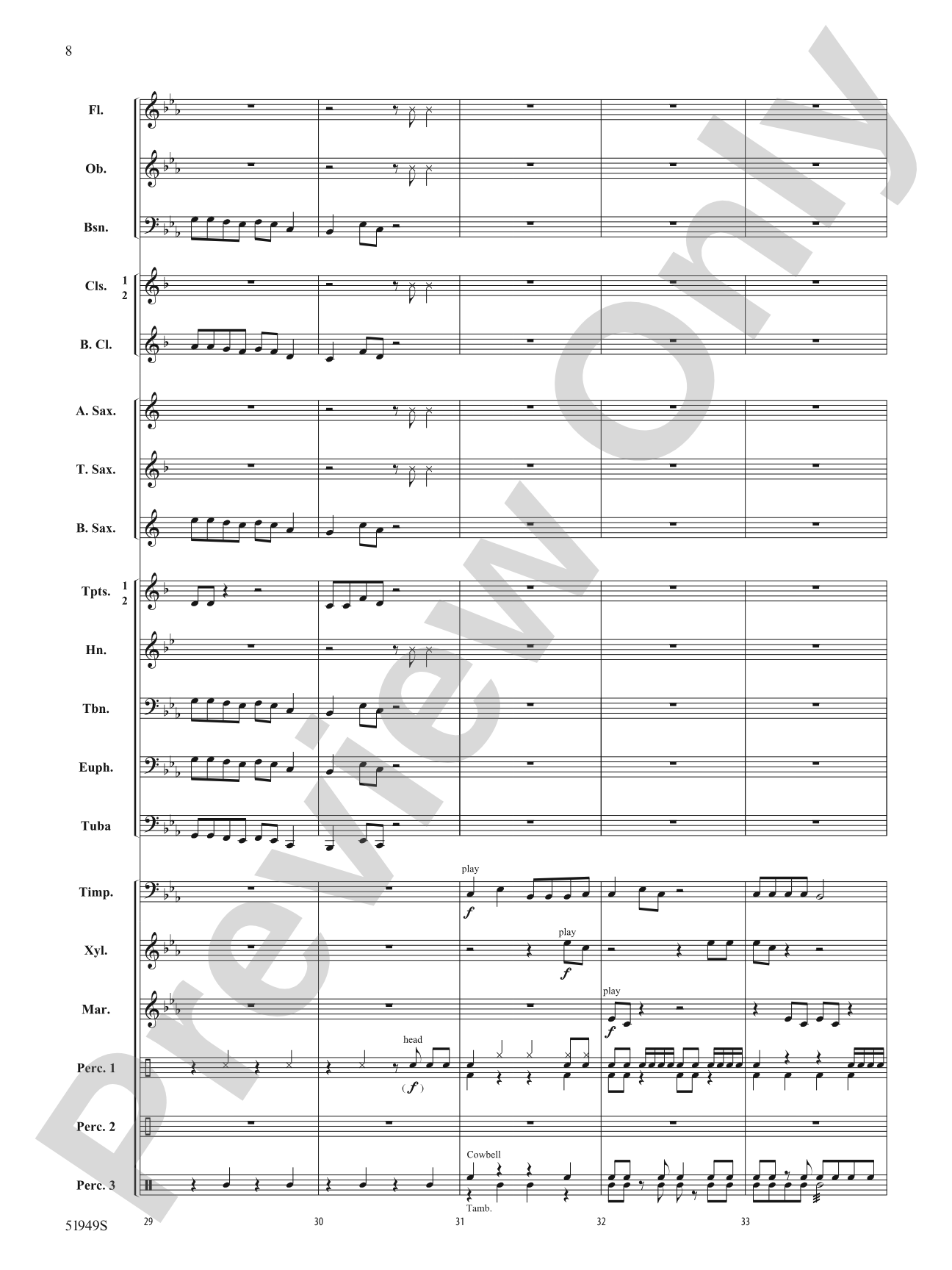Rhino Ruckus: Concert Band Conductor Score & Parts