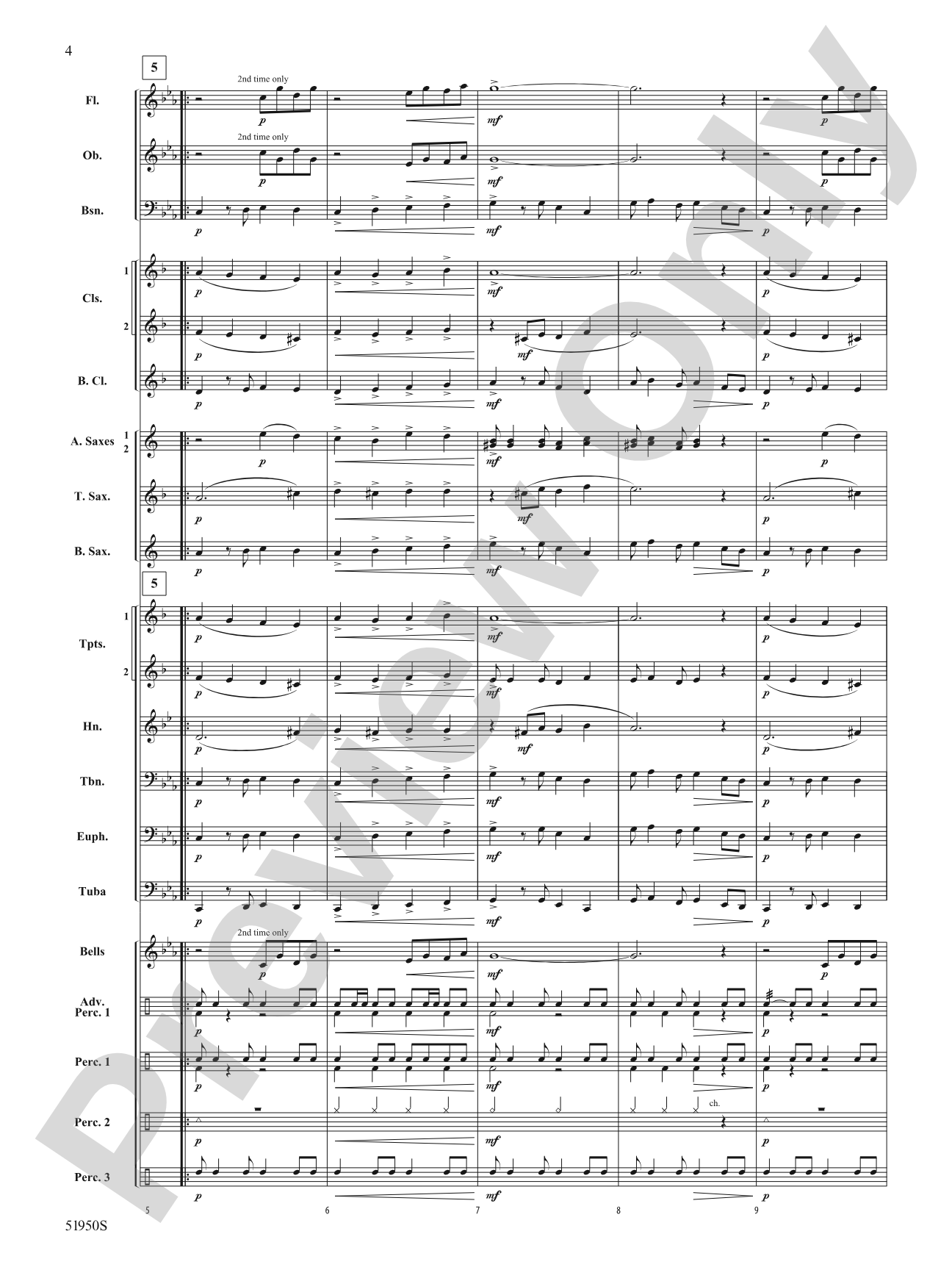 March Pasodoble: Concert Band Conductor Score & Parts