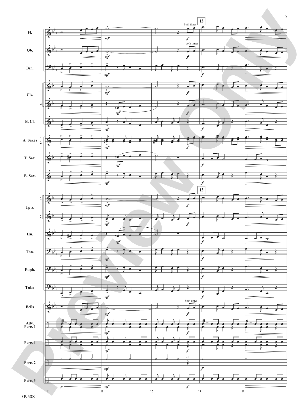 March Pasodoble: Concert Band Conductor Score & Parts