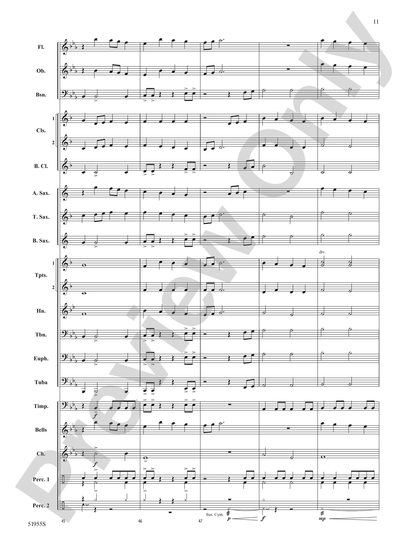 Fanfare for the Fearless: Score