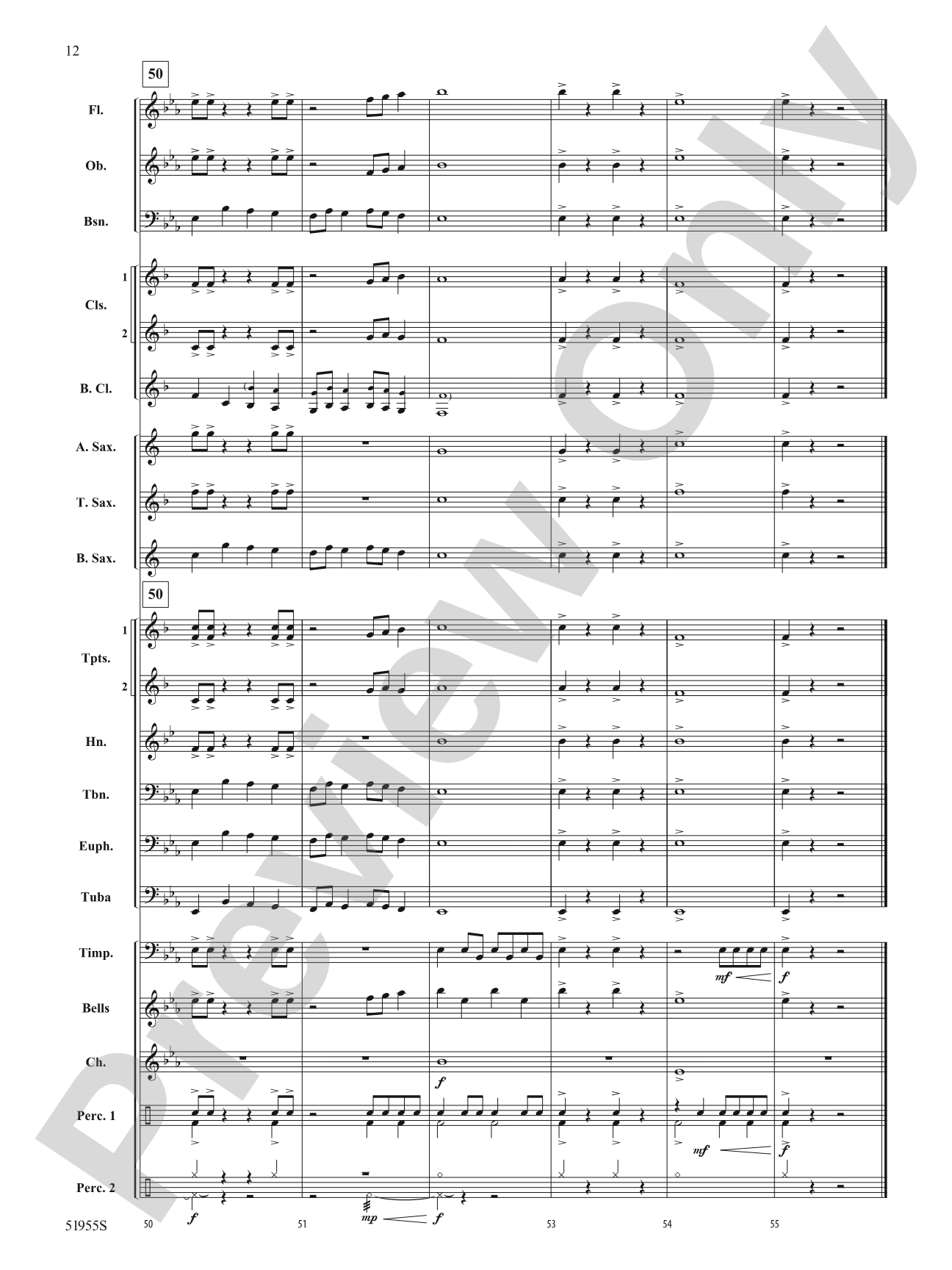 Fanfare for the Fearless: Score