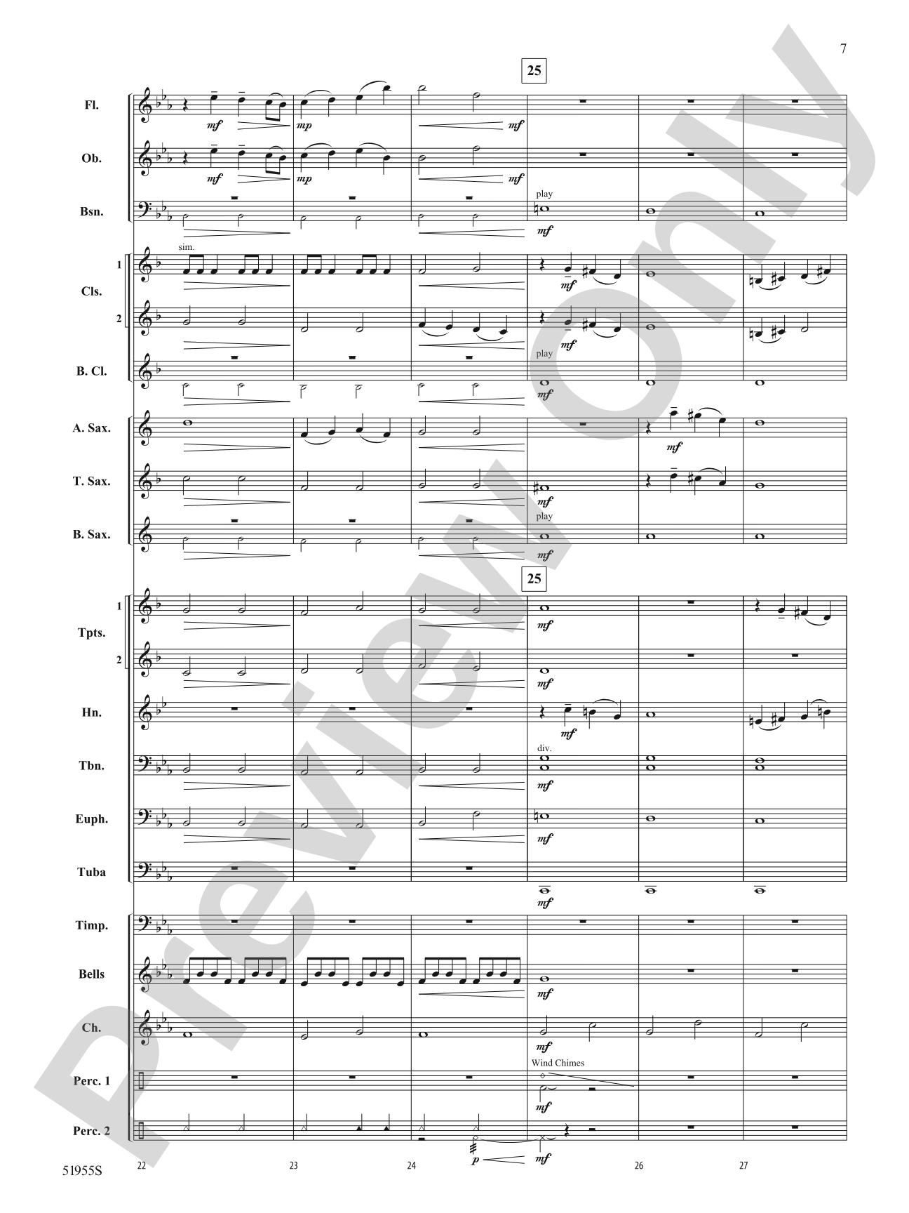 Fanfare for the Fearless: Score