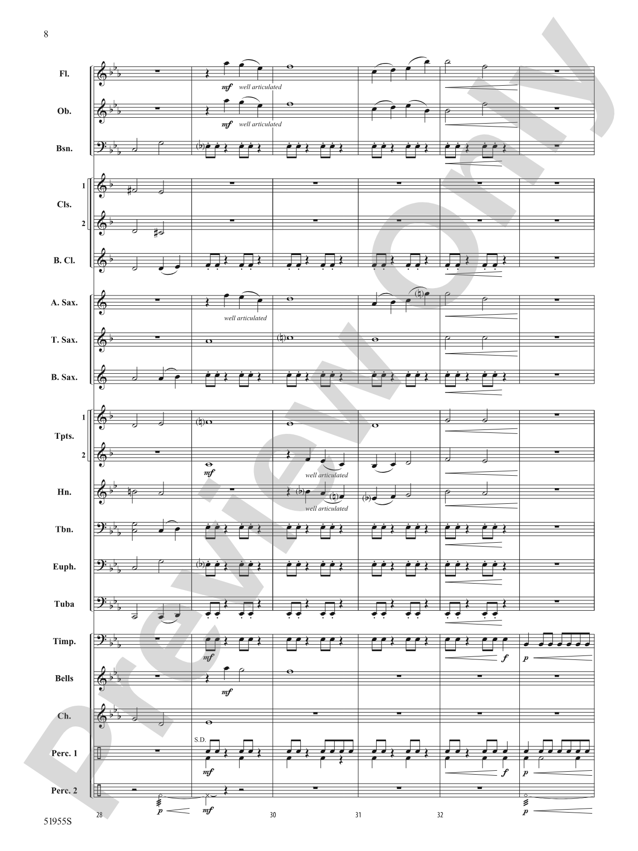 Fanfare for the Fearless: Score