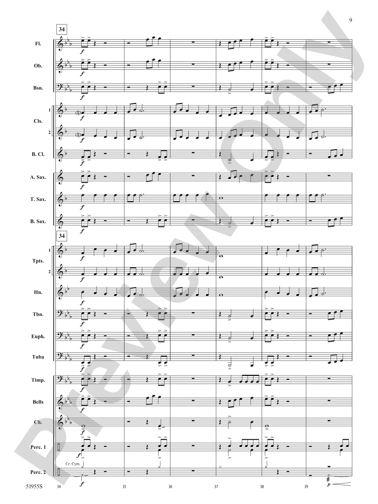Fanfare for the Fearless: Score