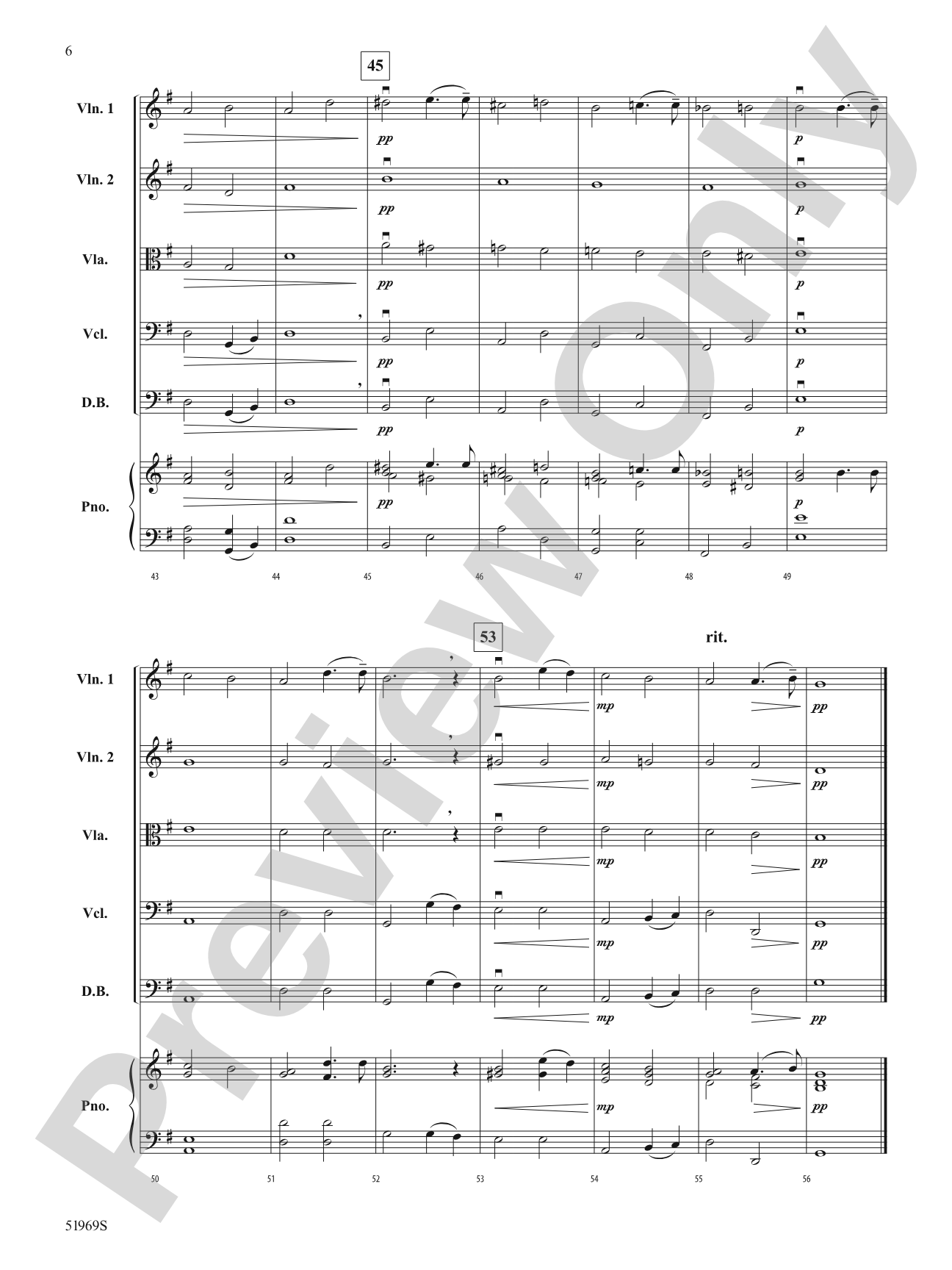 Élévation: String Orchestra Conductor Score & Parts
