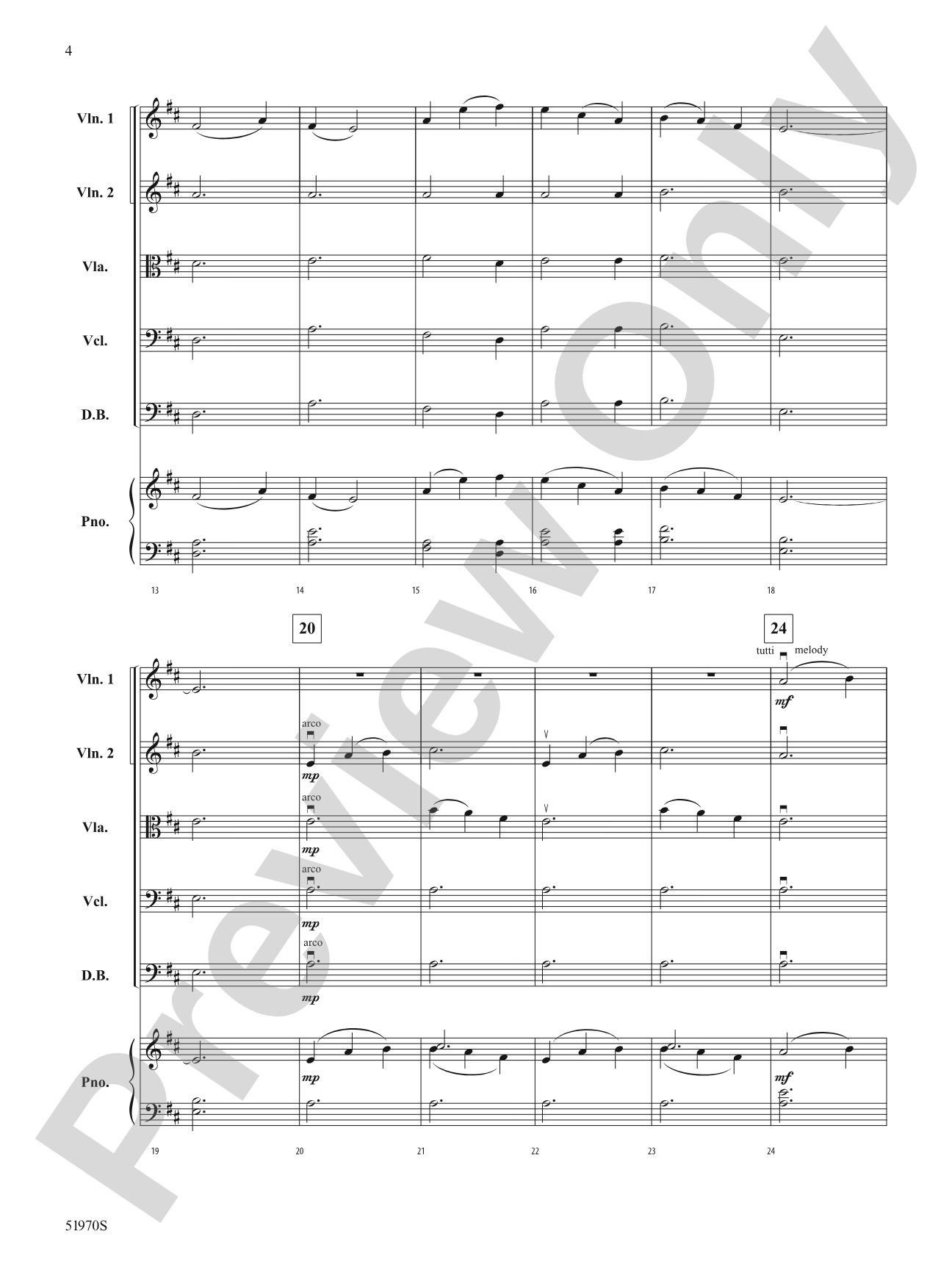 Ancient Lore on Rocky Shore: String Orchestra Conductor Score & Parts