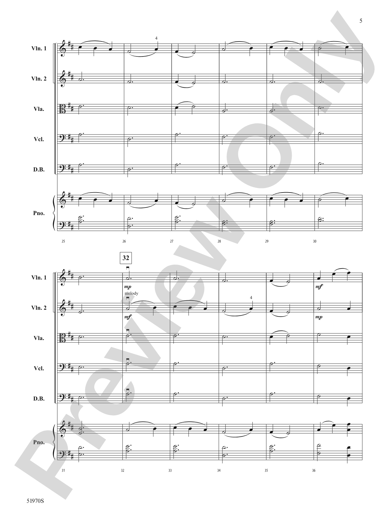 Ancient Lore on Rocky Shore: String Orchestra Conductor Score & Parts