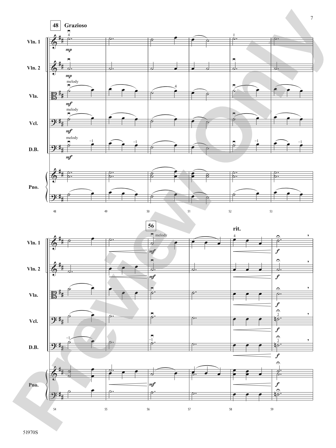 Ancient Lore on Rocky Shore: String Orchestra Conductor Score & Parts