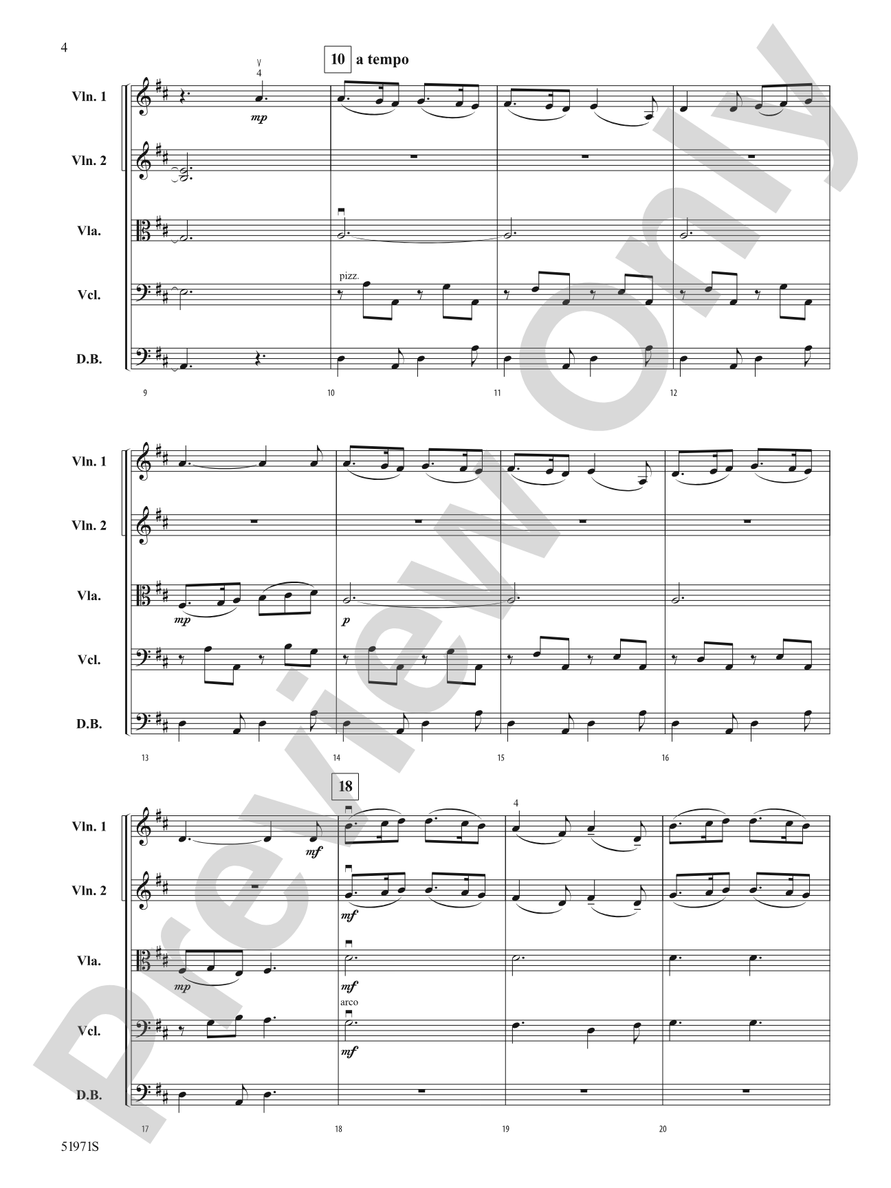 Gesu Bambino: String Orchestra Conductor Score & Parts