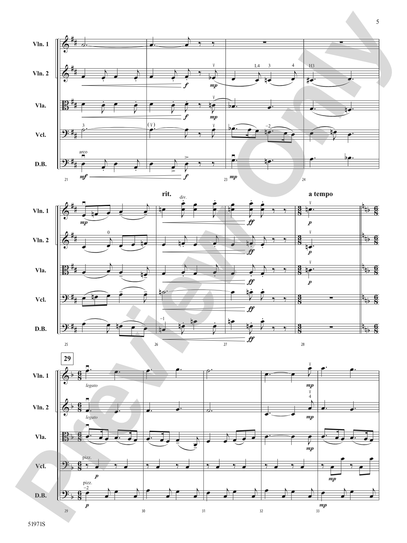 Gesu Bambino: String Orchestra Conductor Score & Parts
