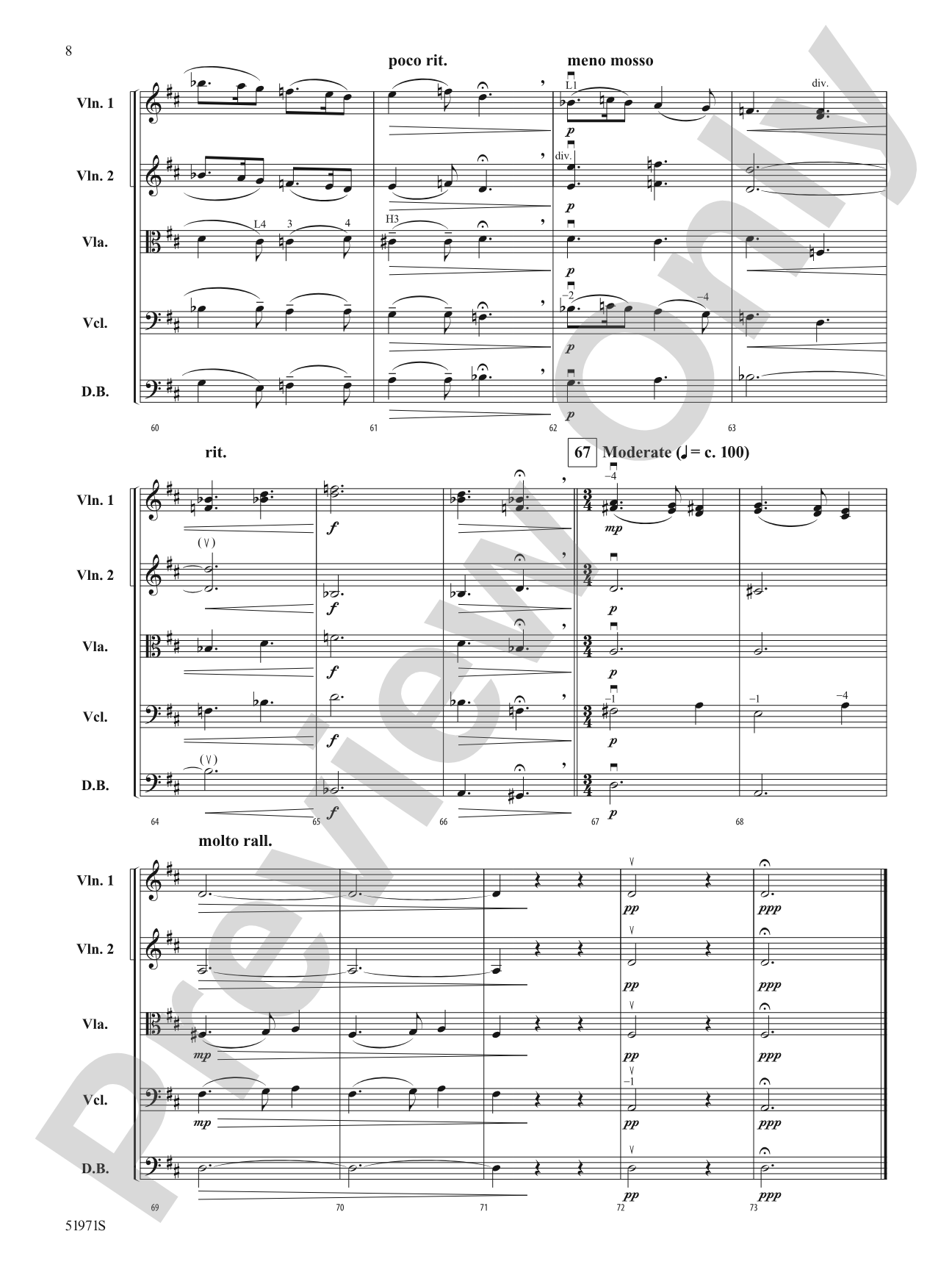 Gesu Bambino: String Orchestra Conductor Score & Parts