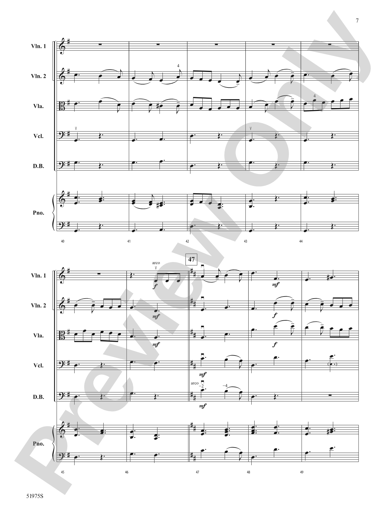 Two French Carols: String Orchestra Conductor Score & Parts
